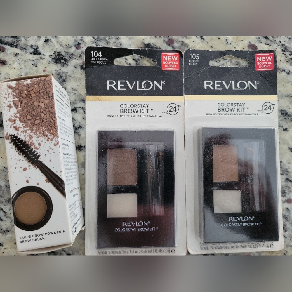 Revlon Brow Kit Brown Long-lasting Precision Makeup